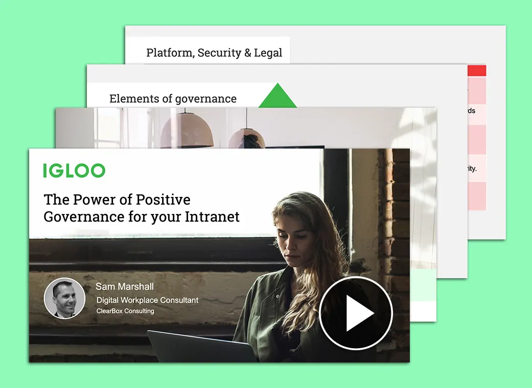 Stack of snapshots of webinar thumbnail screens